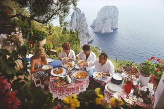 authentic dinner in beautiful mediterranean 