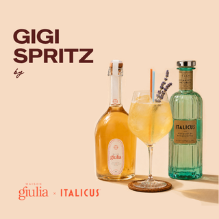 Gigi Spritz, a low-ABV cocktail by Maison Giulia and Italicus